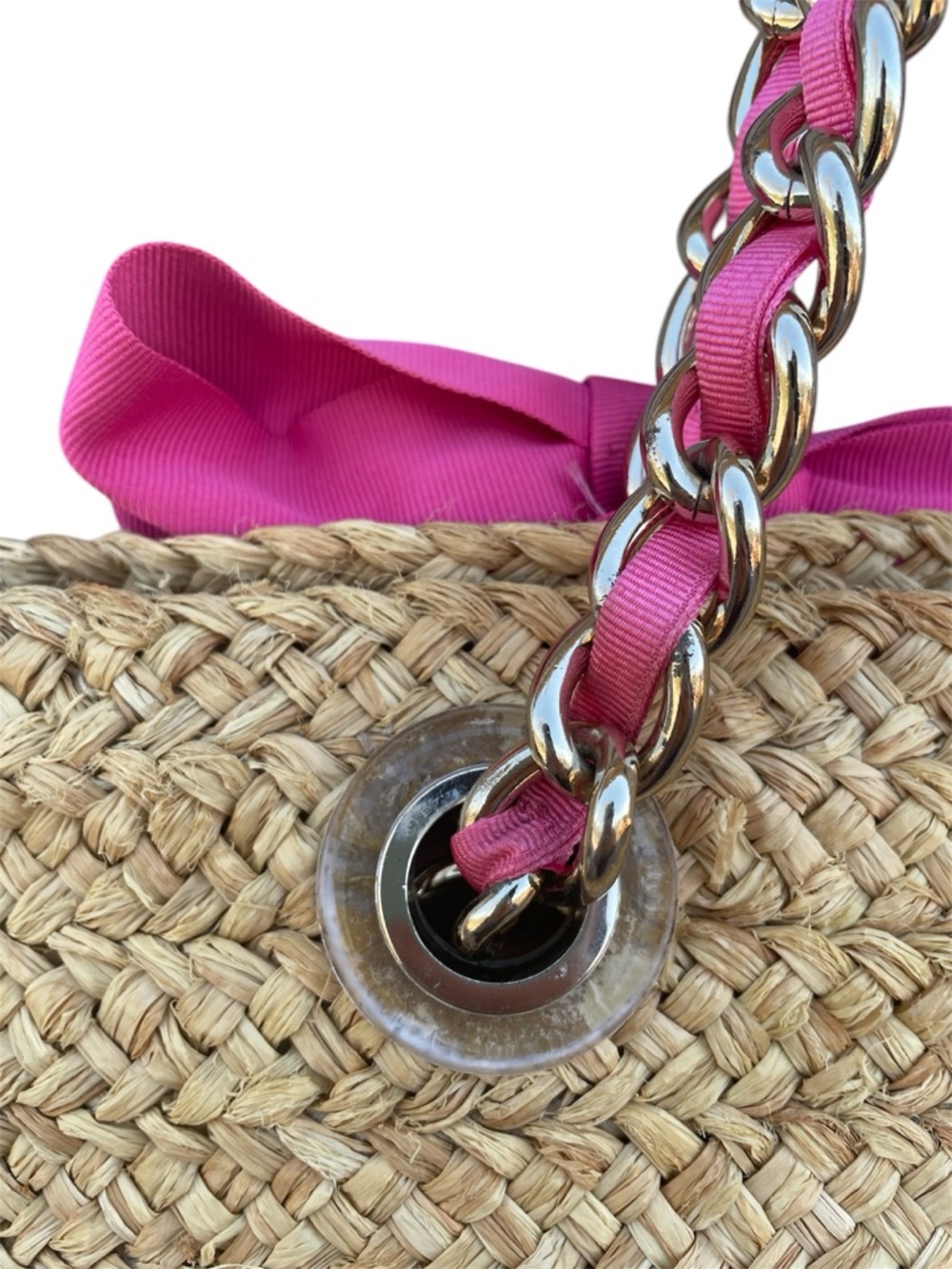 KATE SPADE Point Breeze Cedar Street Straw Tote Bag - Picture 5 of 9